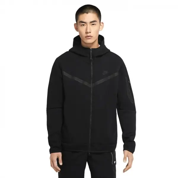 Nike M Nsw Tch Flc Hoodie Fz Wr Erkek Siyah Günlük Stil Sweatshirt -  CU4489-010