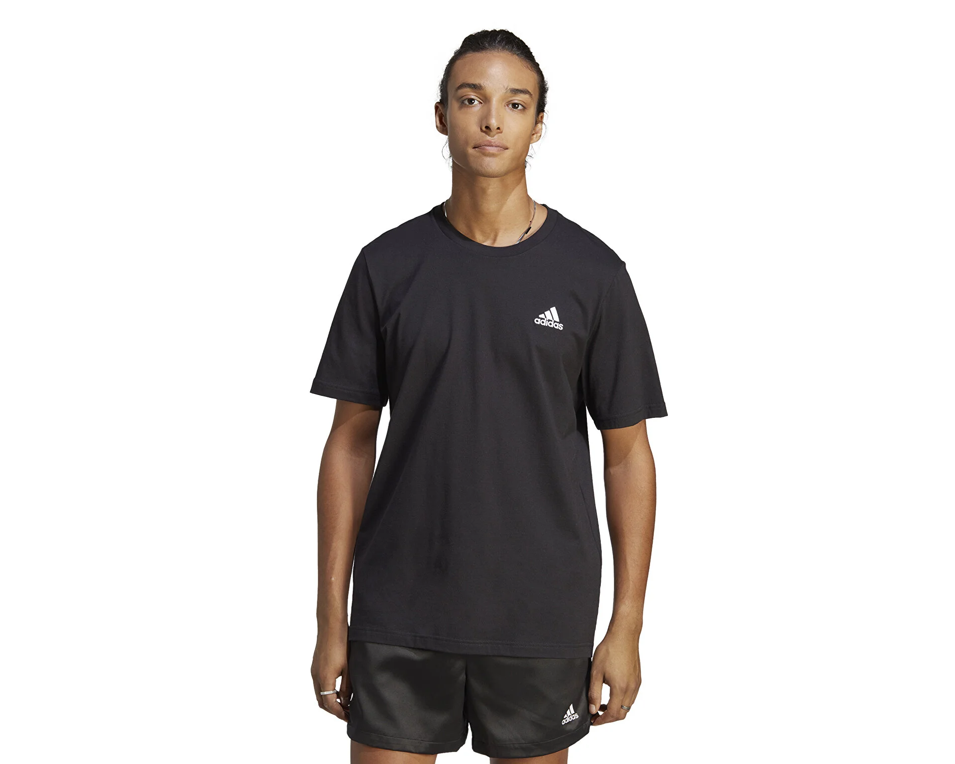Adidas Essentials Single Jersey Embroidered Erkek Tişört - IC9282